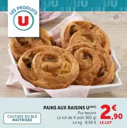 Maximarché Pains aux raisins u offre