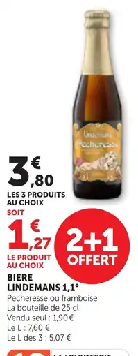 Maximarché Biere lindemans 1,1° offre