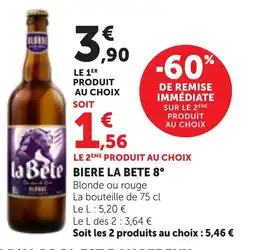 Maximarché Biere la bete 8° offre
