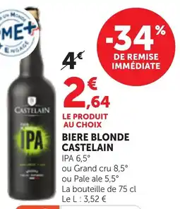Maximarché Biere blonde castelain offre