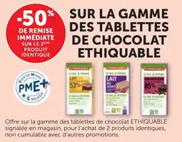 Maximarché Sur la gamme des tablettes de chocolat ethiquable offre
