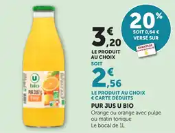 Maximarché Pur jus u bio offre