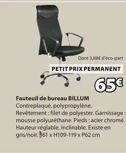 JYSK BILLUM Fauteuil de bureau offre
