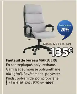 JYSK MARBJERG Fauteuil de bureau offre