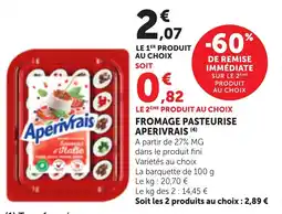 Maximarché Fromage pasteurise aperivrais offre