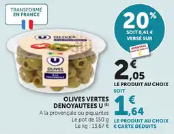 Maximarché Olives vertes denoyautees u offre