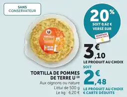 Maximarché Tortilla de pommes de terre u offre