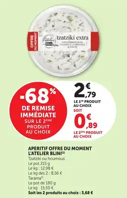 Maximarché Aperitif offre du moment l'atelier blini offre