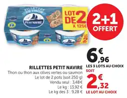 Maximarché Rillettes petit navire offre