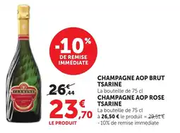 Maximarché Champagne aop brut tsarine offre
