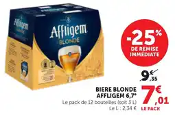 Maximarché Biere blonde affligem 6,7° offre
