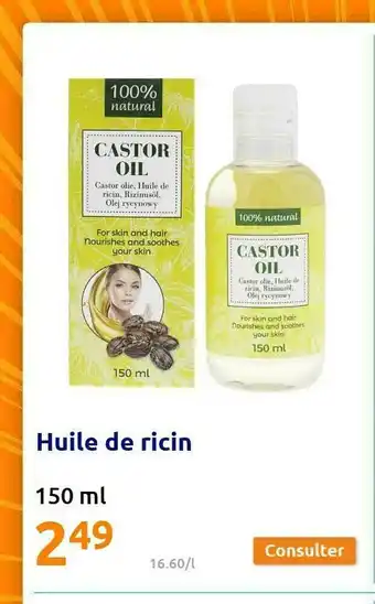 Action Huile De Ricin offre