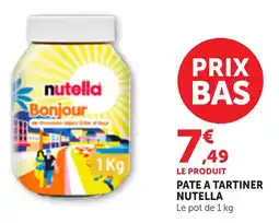 Maximarché Pate a tartiner nutella offre