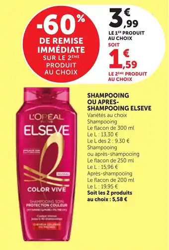 Shampooing ou apres shampooing elseve