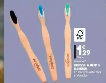 ALDI Brosse à Dents Bambou Eurodont offre
