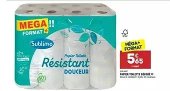 ALDI Papier Toilette Décoré Sublimo offre