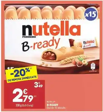 ALDI B-ready Nutella offre