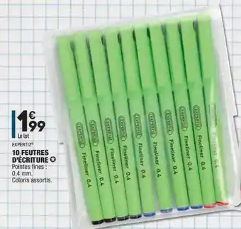 ALDI 10 Feutres D'écriture Expertiz offre
