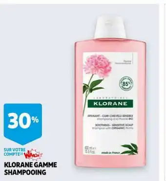 Auchan Klorane Gamme Shampooing offre