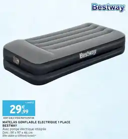 Intermarché Matelas gonflable electrique 1 place bestway offre