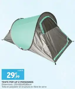 Intermarché Tente pop-up 2 personnes offre