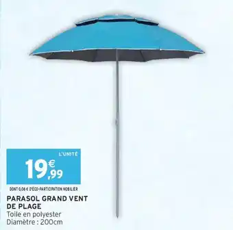 Parasol grand vent de plage