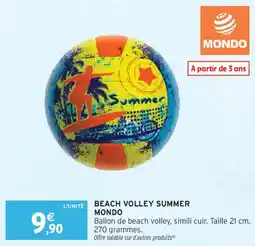 Intermarché Beach volley summer mondo offre