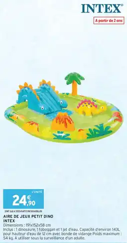 Intermarché Aire de jeux petit dino intex offre