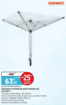 Intermarché Séchoir extérieur parapluie leifheit offre