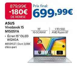 Costco ASUS Vivobook 15 m1505ya offre