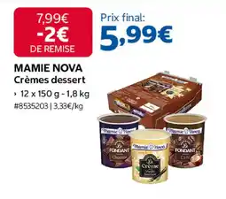 Costco Mamie nova crèmes dessert offre