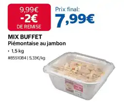 Costco Mix buffet piémontaise au jambon offre