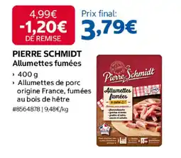 Costco Pierre schmidt allumettes fumées offre
