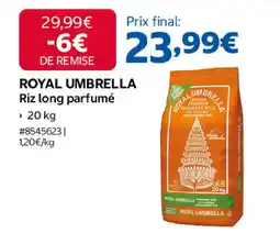 Costco Royal umbrella riz long parfumé offre
