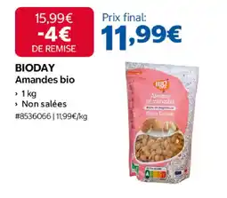Costco Bioday amandes bio offre