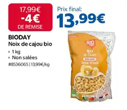 Costco Bioday noix de cajou bio offre