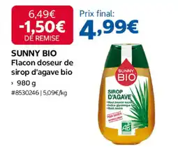 Costco Sunny bio flacon doseur de sirop d'agave bio offre