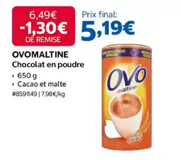 Costco Ovomaltine chocolat en poudre offre