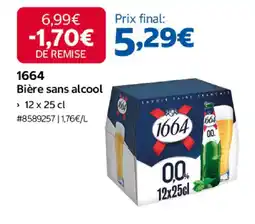 Costco 1664 bière sans alcool offre