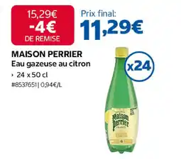 Costco MAISON PERRIER Eau gazeuse au citron offre