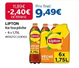 Costco Lipton ice tea pêche offre