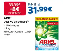 Costco Ariel lessive en poudre offre