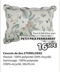 JYSK STORKLOKKE Coussin de dos offre