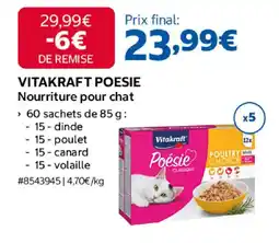 Costco Vitakraft poesie nourriture pour chat offre