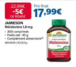 Costco Jamieson mélatonine offre