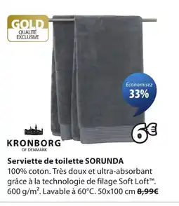 JYSK SORUNDA Serviette de toilette offre