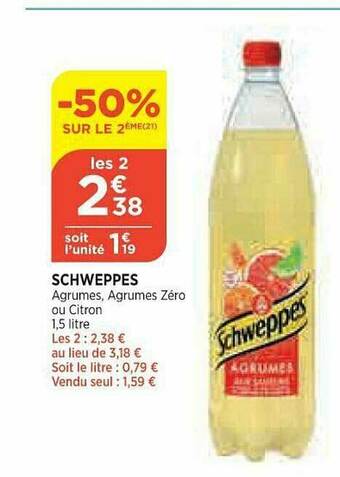 Bi1 Schweppes offre