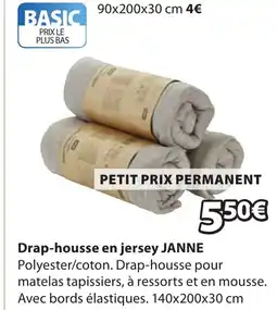 JYSK JANNE Drap-housse en jersey offre