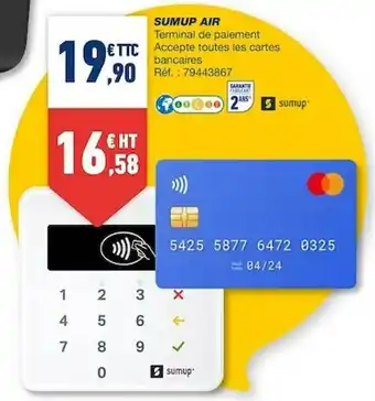 Bureau Vallée Sumup Air offre