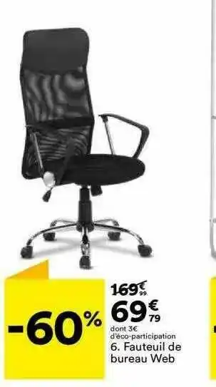 BUT Fauteuil De Bureau Web offre